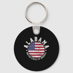 Alabama Vintage Key Ring
