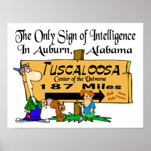 Alabama vs Auburn Rivalry Poster