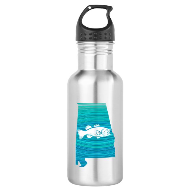 Alabama Wave Fishing 532 Ml Water Bottle (Front)