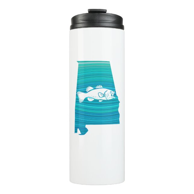 Alabama Wave Fishing Thermal Tumbler (Front)