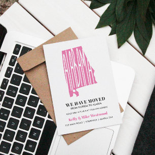 ALABAMA We've moved New address New Home Postcard