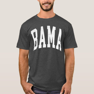 Alabama White AL State Vintage Sports Lover Men Wo T-Shirt