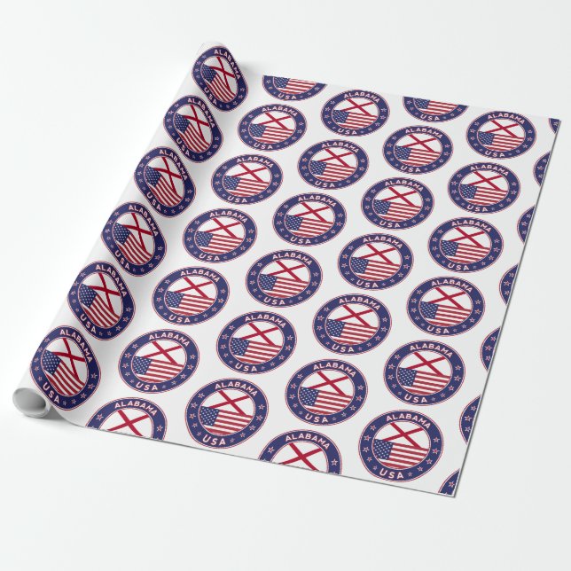 Alabama Wrapping Paper (Unrolled)