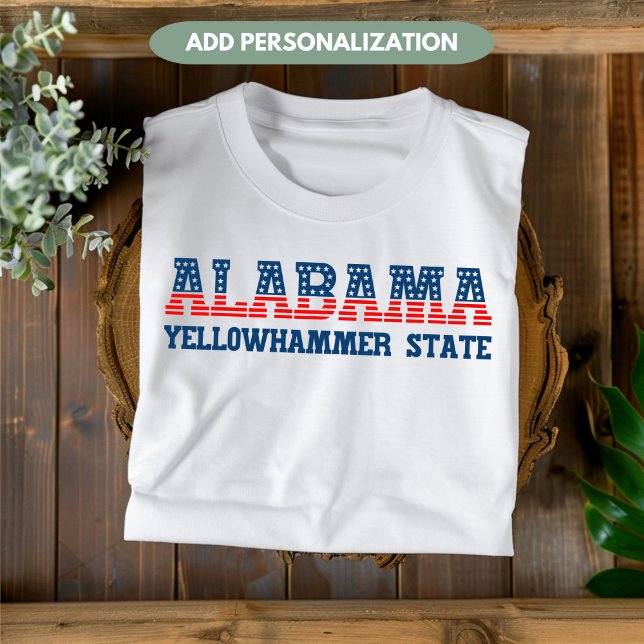 Alabama Yellowhammer State Patriotic Custom T-Shirt (Creator Uploaded)