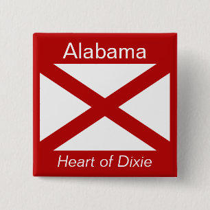 Alabaman Flag Button