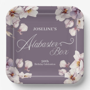 Alabaster Box Birthday  Paper Plate