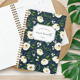 Alabaster Floral Personalised Planner