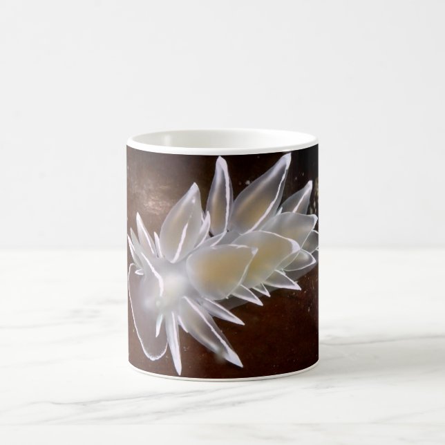 Alabaster Nudibranch Scuba Diver - Mugs (Center)