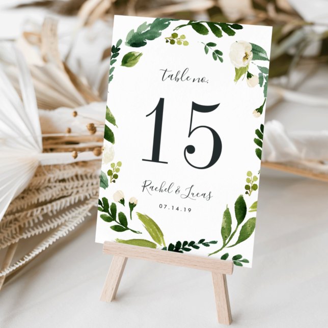Alabaster | Personalised Table Number Card (Creator Uploaded)