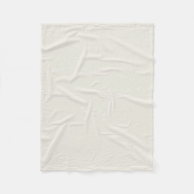 Alabaster (solid colour)  fleece blanket (Front)