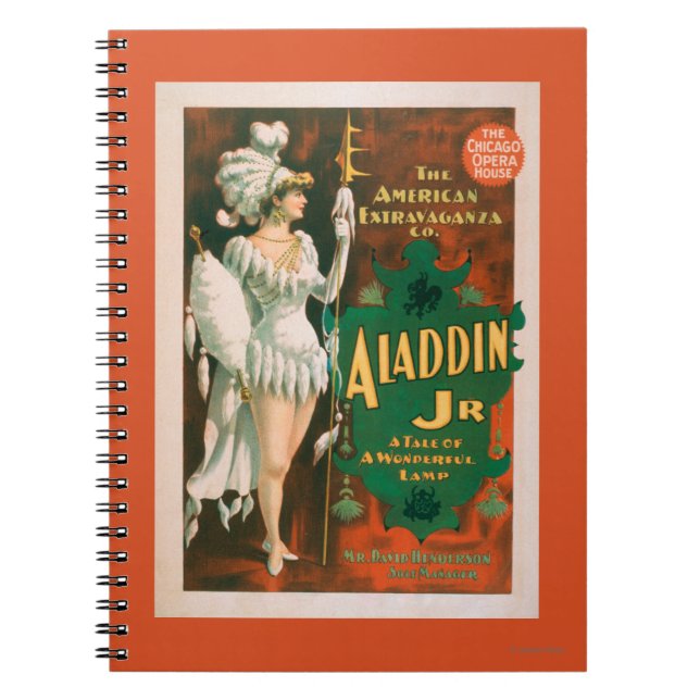 Aladdin Jr. Tale of a Wonderful Lamp Theatre 2 Notebook (Front)