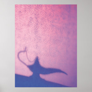 Aladdin's Lamp Pink and Purple Poster