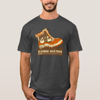 Alagnak Wild River Alaska Brown And Orange Hiking T-Shirt