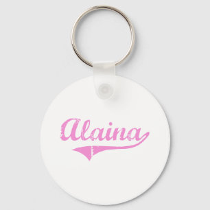 Alaina Classic Style Name Key Ring