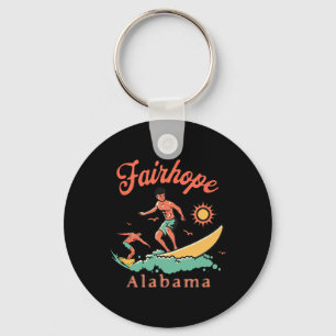 Alama Fairhope Surfer Al Surfing Beach Vacation Key Ring