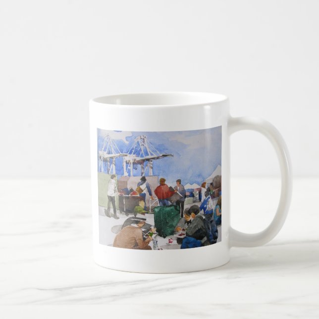 Alameda Antique Pointe Faire Coffee Mug (Right)