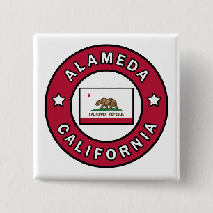 Alameda California 15 Cm Square Badge