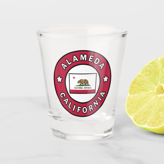 Alameda California Shot Glass (Front)