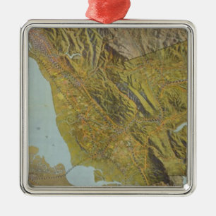 Alameda County, California Metal Tree Decoration