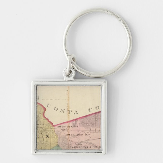 Alameda County map Key Ring (Front)