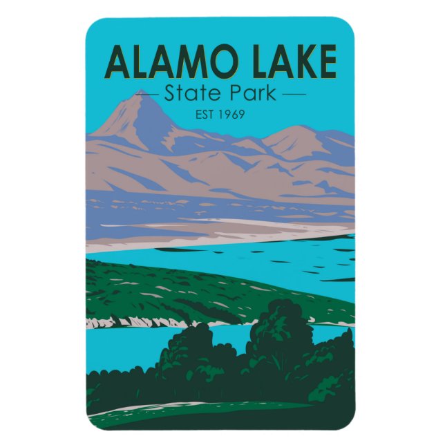 Alamo Lake State Park Arizona Vintage   Magnet (Vertical)