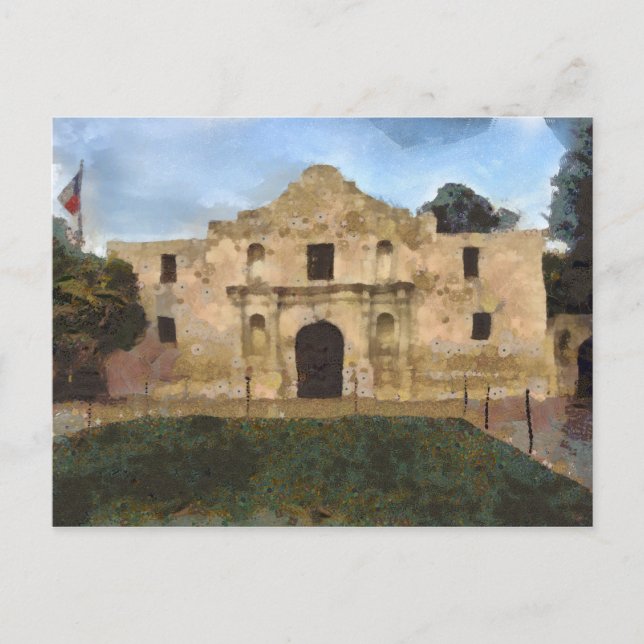 Alamo Lawn Postcard (Front)