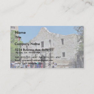 Alamo San Antonio Forts Texas Business Card