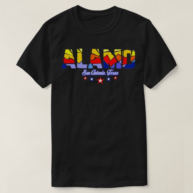 Alamo San Antonio Texas T-Shirt (Design Front)