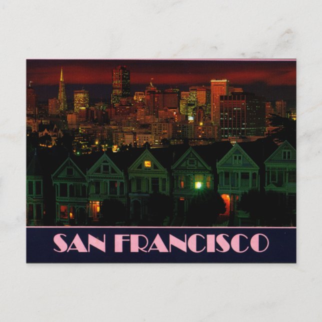 Alamo Square San Francisco Postcard (Front)