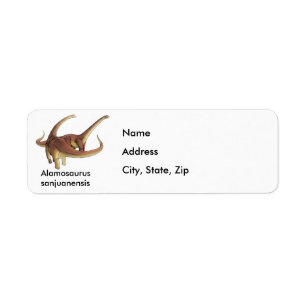 Alamosaurus sanjuanensis return address label