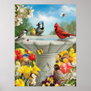 Alan Giana "Garden Friends" Poster