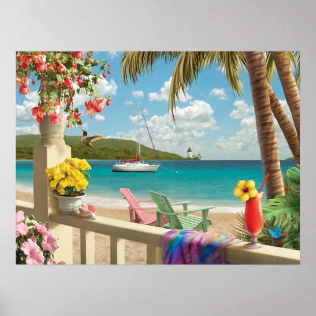 Alan Giana "Island Retreat" Poster (Front)
