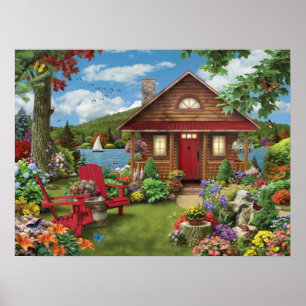 Alan Giana "Lakeside Retreat" Poster