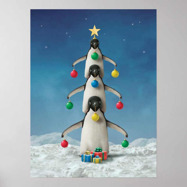 Alan Giana "Oh Penguin Tree" Poster (Front)