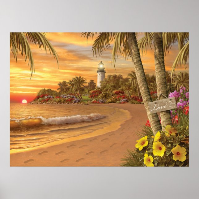 Alan Giana "Tropical Love" Poster (Front)