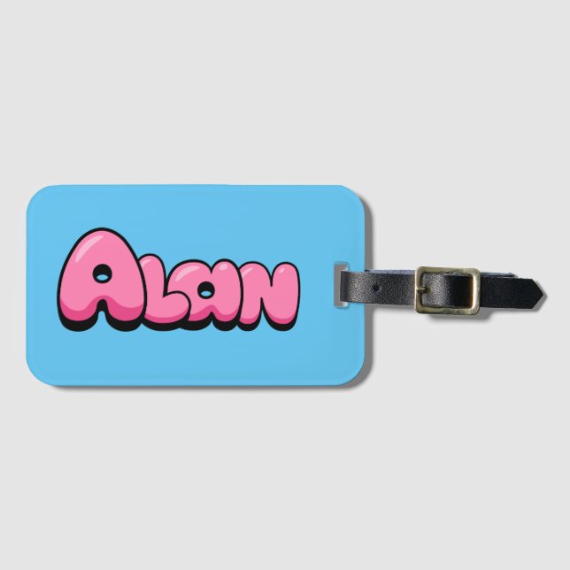 Alan Luggage Tag (Front Horizontal)
