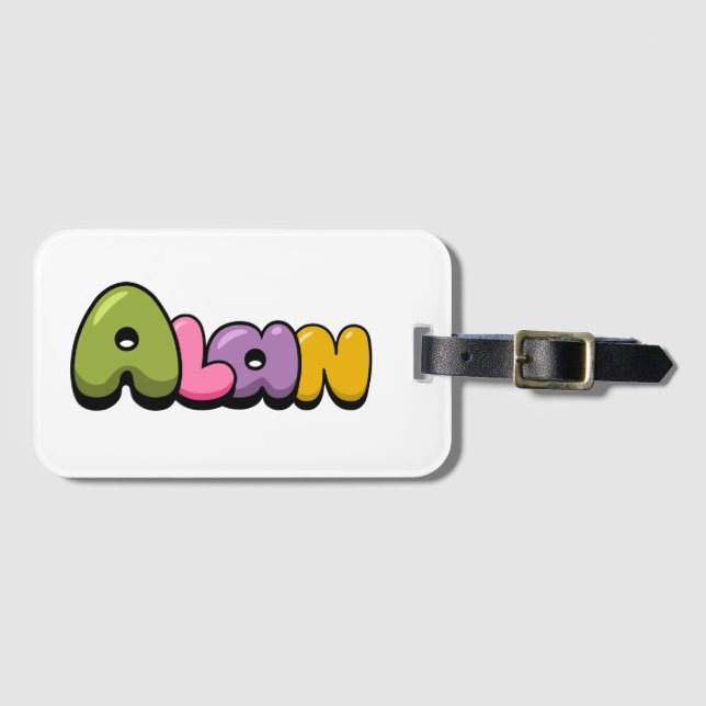 Alan Luggage Tag (Front Horizontal)