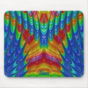 ALAN ~ Pretty 3D Pattern ~ Personalised  Mouse Pad