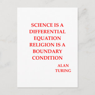 alan TURING quote Postcard