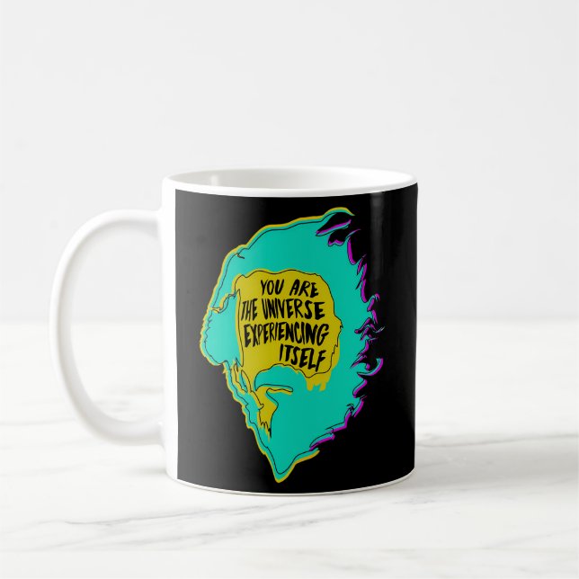 Alan Watts You Are The Universe Experiencing Itsel Coffee Mug (Left)