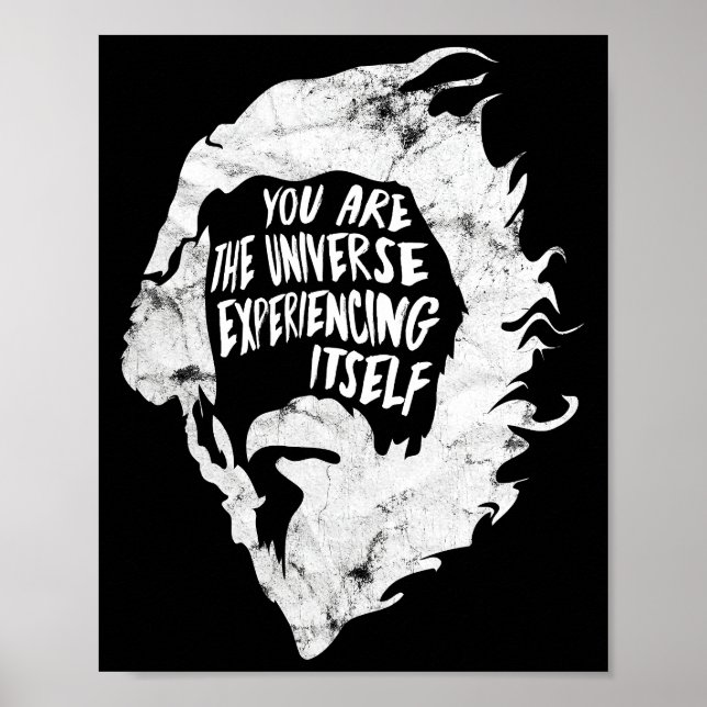 Alan Watts You Are the Universe Experiencing Itsel Poster (Front)