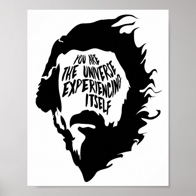 Alan Watts You Are the Universe Experiencing Itsel Poster (Front)