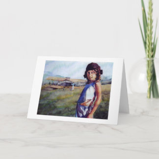 Alana & Grampa's Flight Helmet Card