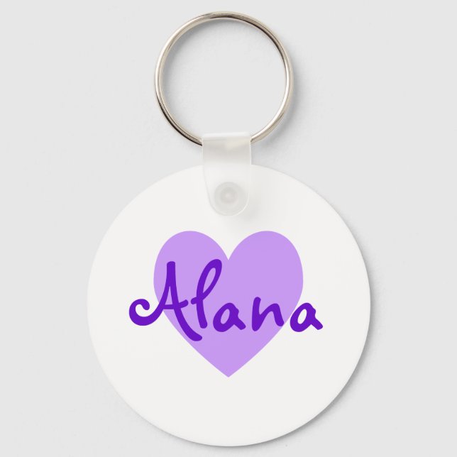 Alana in Purple Key Ring (Front)