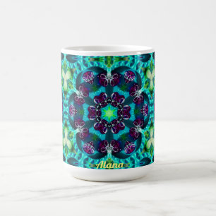 ALANA ~ Pretty Glittery Pattern ~ Personalised  Coffee Mug
