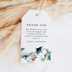 ALANA Tropical Ocean Coral Manta Ray Beach Favour Gift Tags