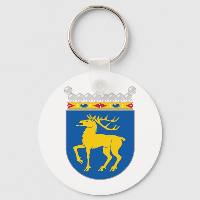 Åland Coat of arm AX Key Ring (Front)