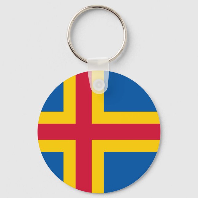 Åland Flag Key Ring (Front)