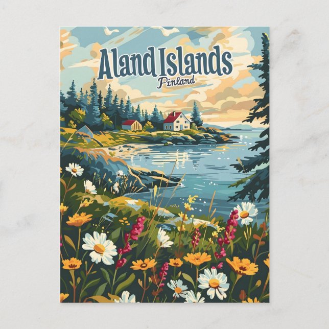 Aland Islands Finland Åland Islands Postcard (Front)