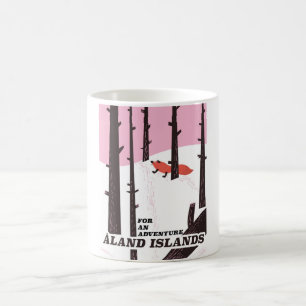 Åland Islands, Finland travel poster Coffee Mug